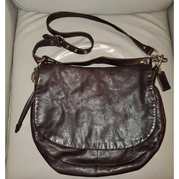 Coach Handbags - Coach Brown Leather Messenger Shoulder Bag